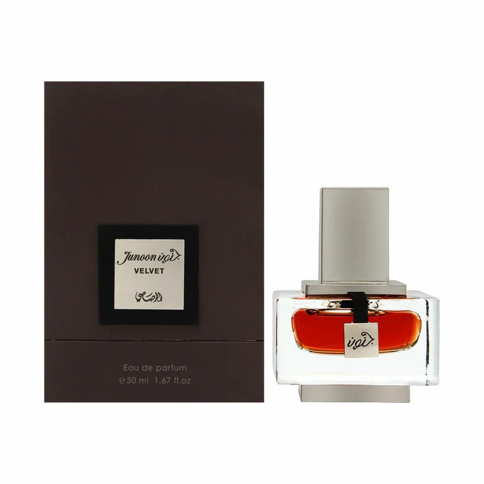 Rasasi Junoon Velvet Eau de Parfum perfume bottle