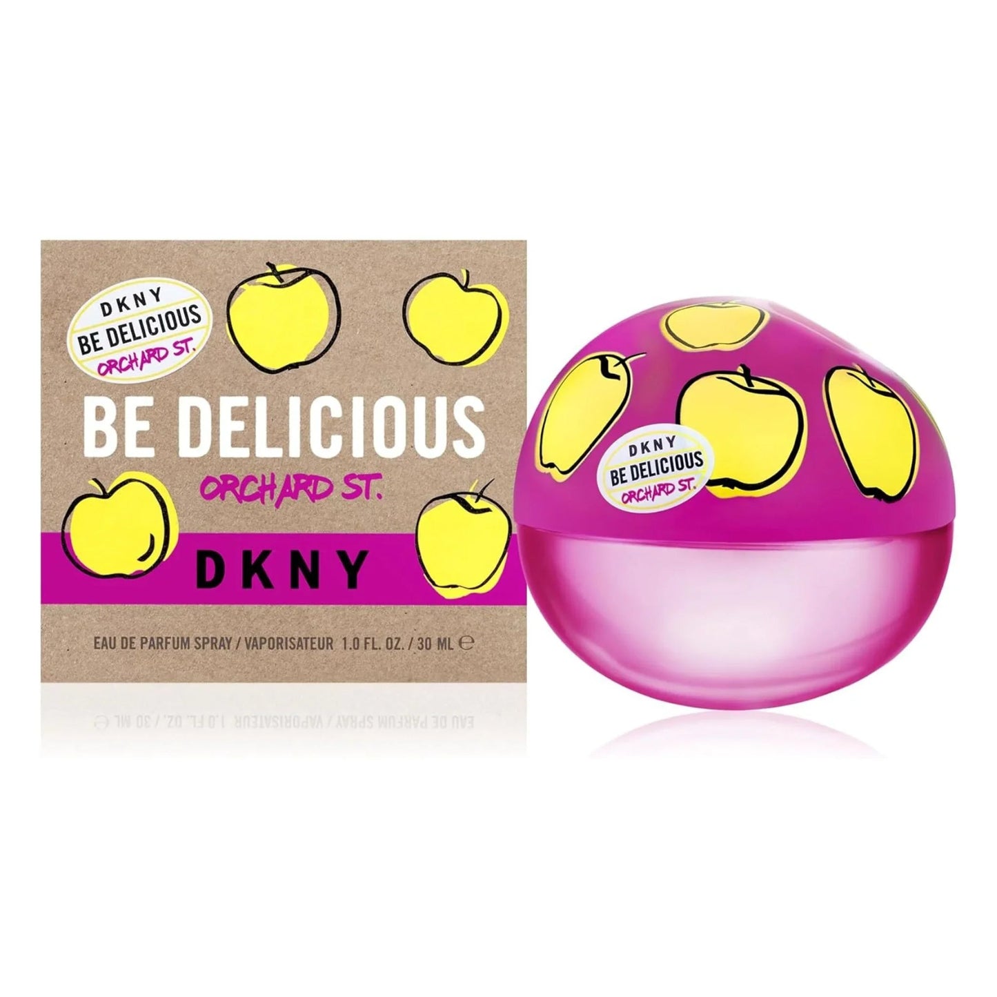 DKNY Be Delicious Orchard St Eau de Parfum bottle close-up detail