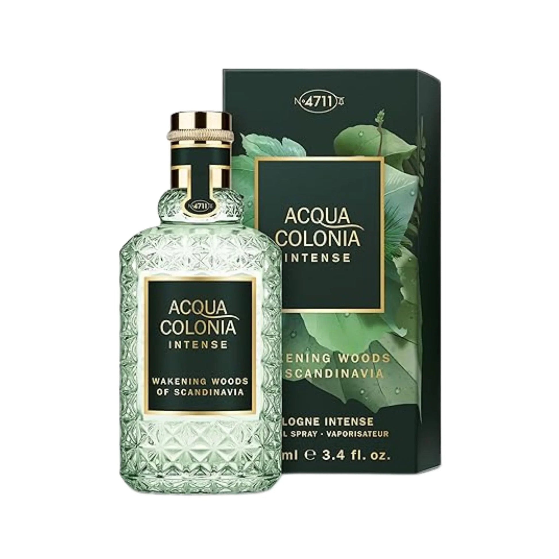 4711 Acqua Colonia Wakening Woods Of Scandinavia Eau de Cologne perfume bottle