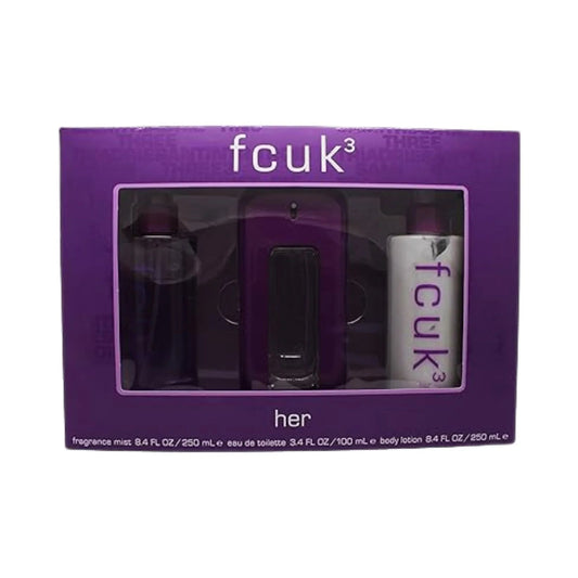 French Connection UK Fcuk 3 Her Eau de Toilette perfume bottle