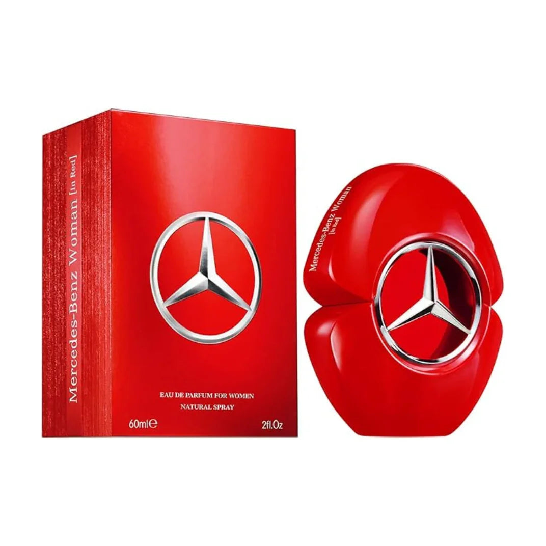 Mercedes Benz Woman In Red Eau de Parfum bottle and box