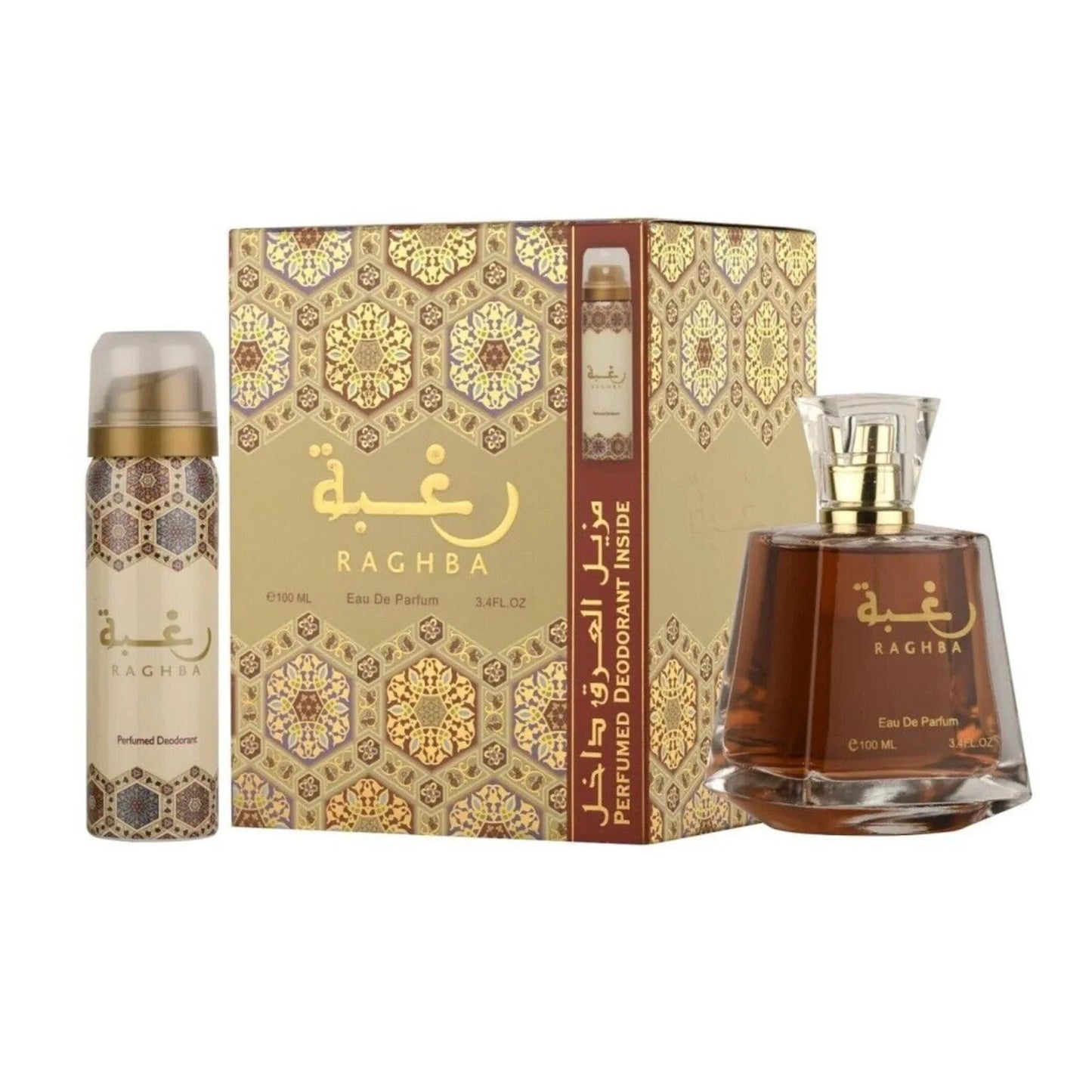 Lattafa Raghba Eau de Parfum packaging box