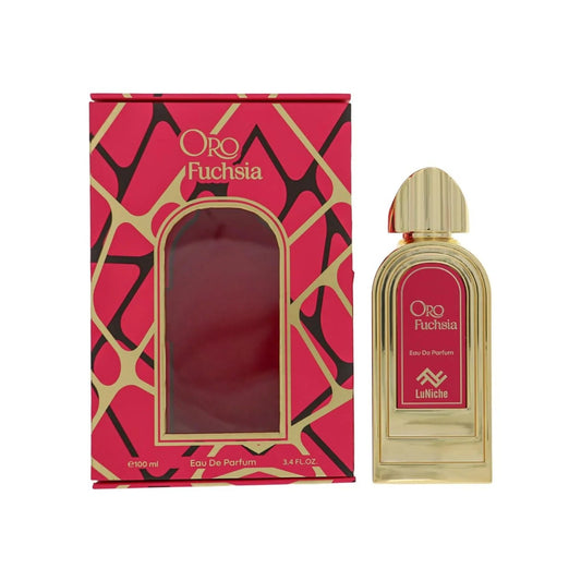 Luniche Oro Fuchsia Eau de Parfum perfume bottle