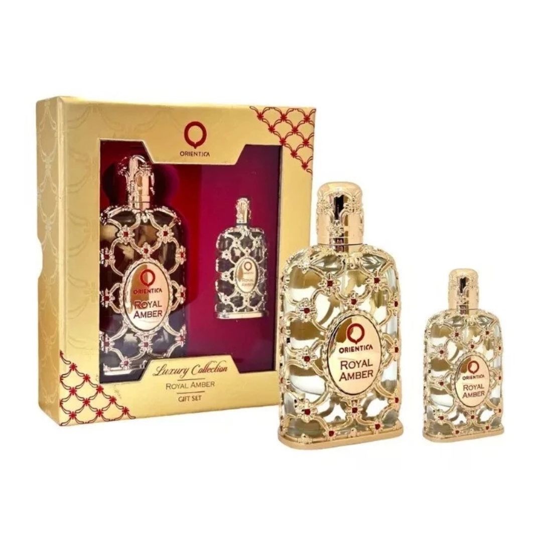 Orientica Royal Amber Eau de Parfum label detail