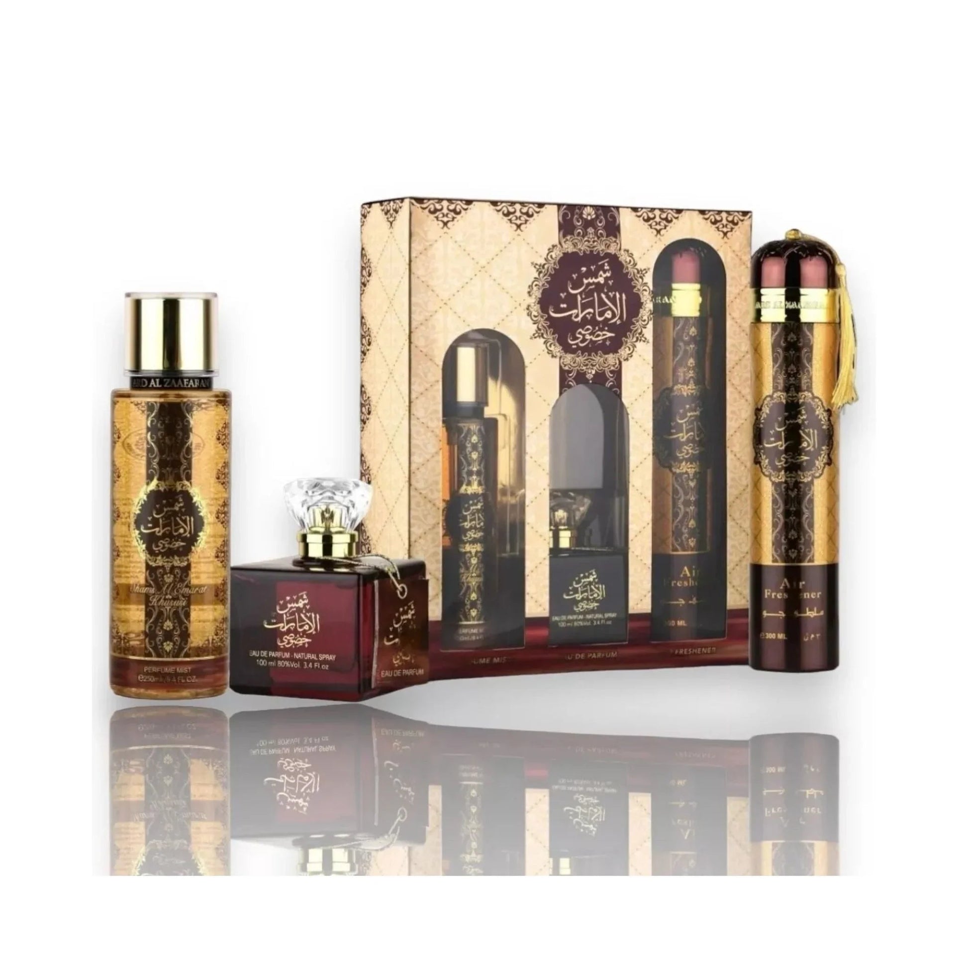 Ard Al Zaafaran Shams Al Emarat Khususi Eau de Parfum packaging box
