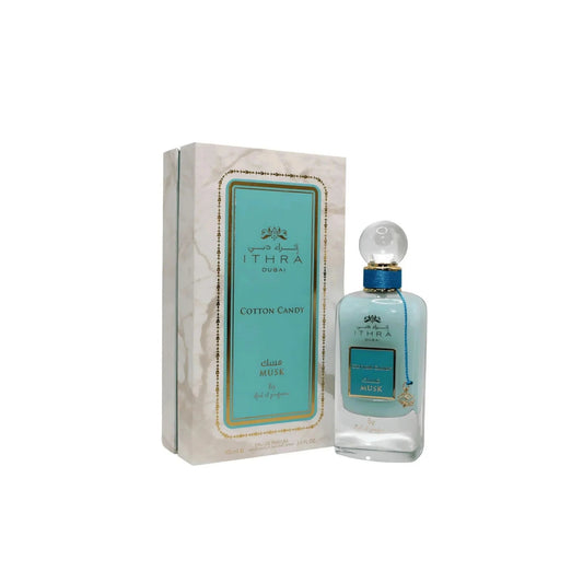 Ard Al Zaafaran Cotton Candy Ithra Dubai Musk Eau de Parfum perfume bottle