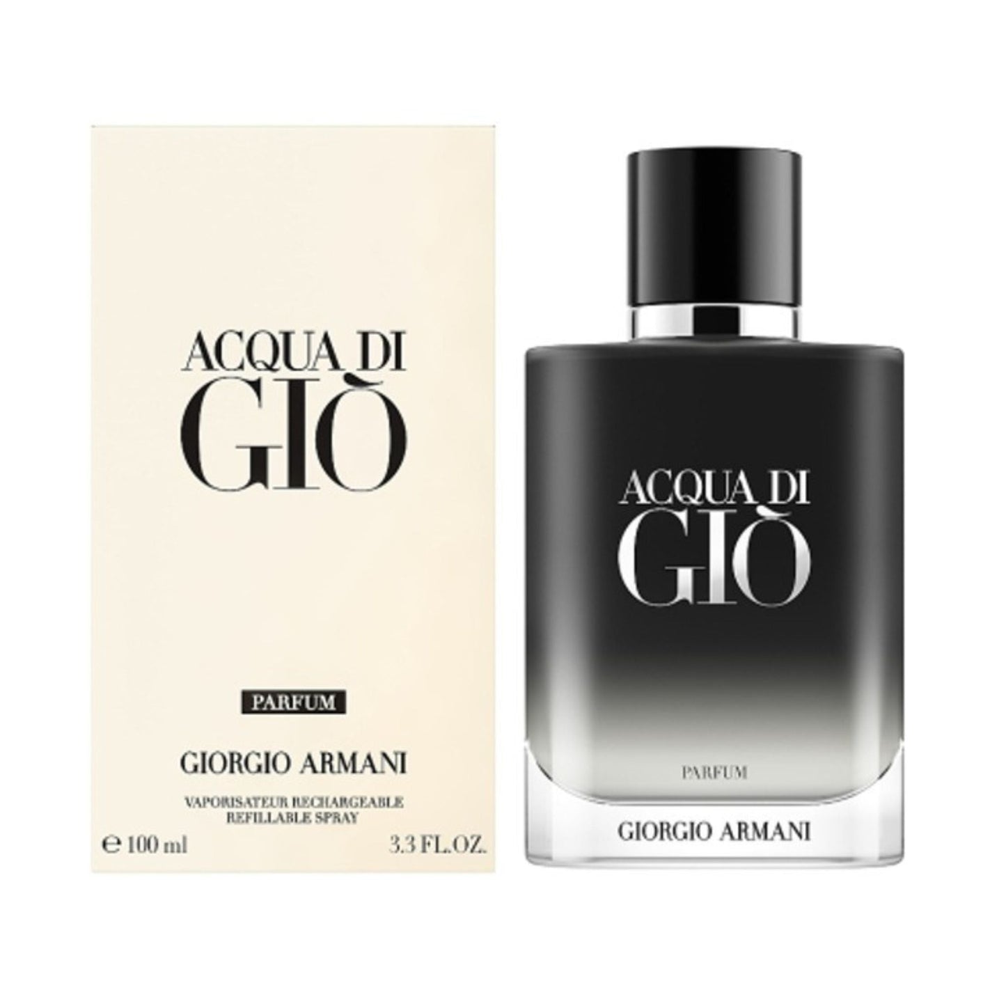 Giorgio Armani Acqua Di Gio Parfum bottle close-up detail