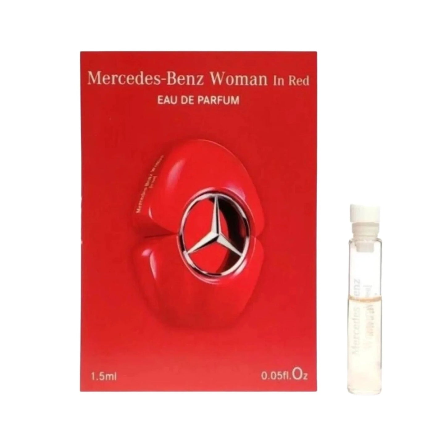 Mercedes Benz Woman In Red Eau de Parfum label detail