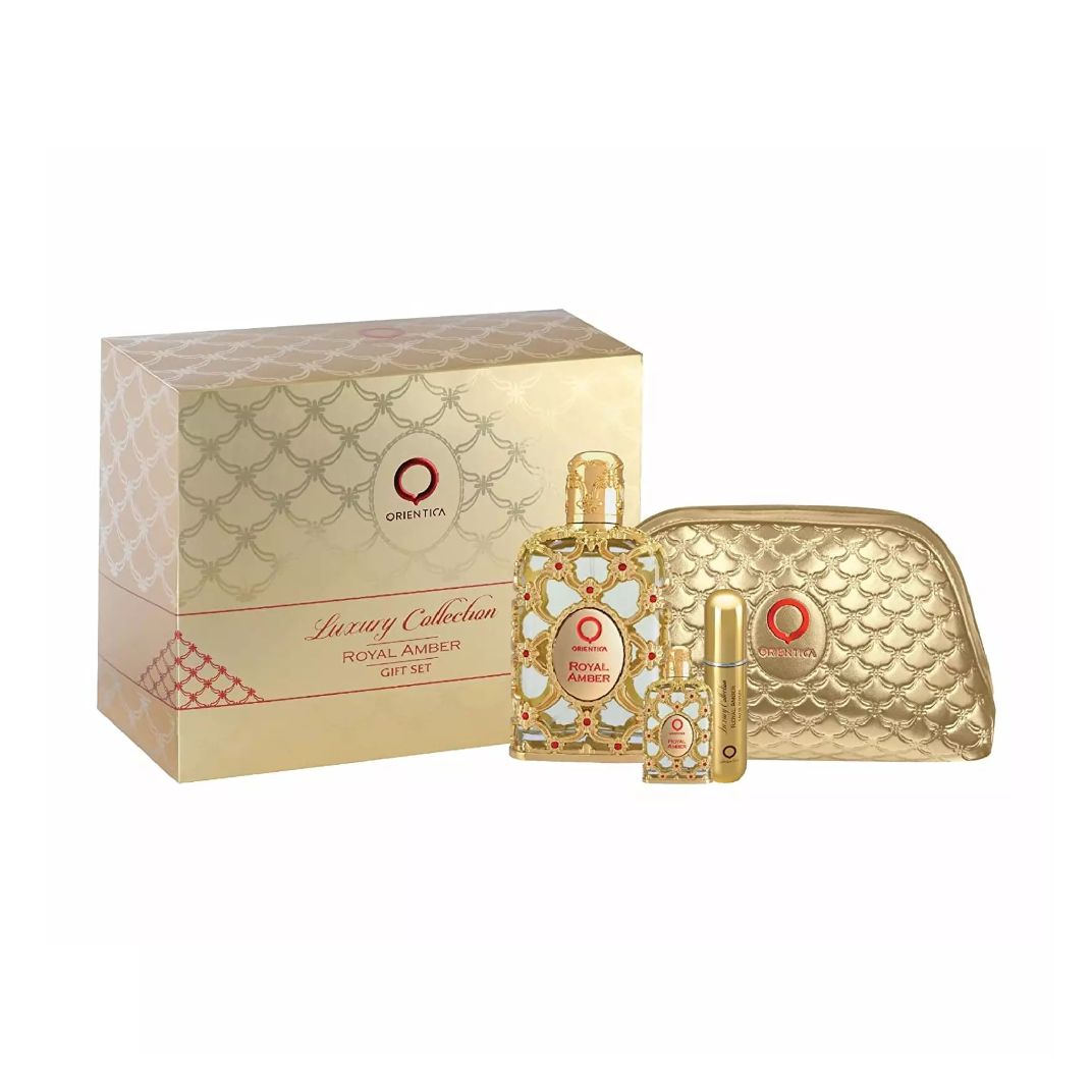 Orientica Royal Amber Eau de Parfum boxed presentation