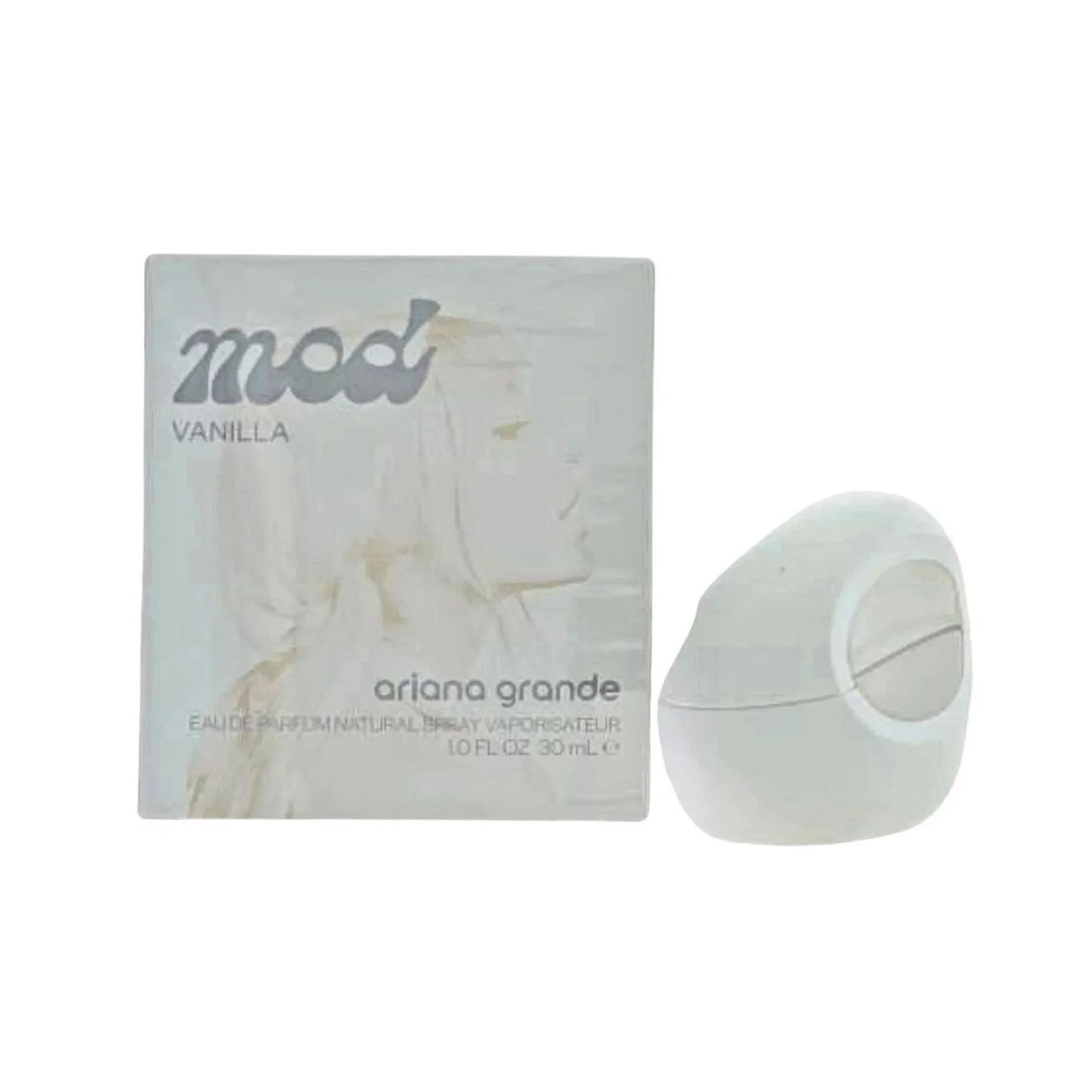 Ariana Grande Mod Vanilla Eau de Parfum bottle and box