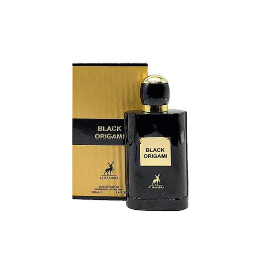 Maison Alhambra Black Origami Eau de Parfum perfume bottle