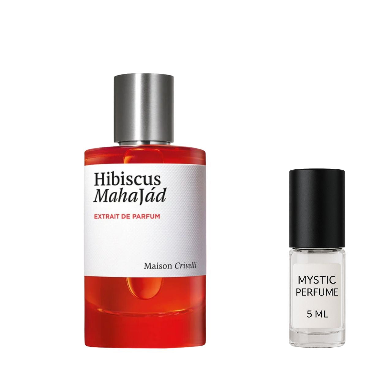 Maison Crivelli Hibiscus Mahajad sample vial label detail