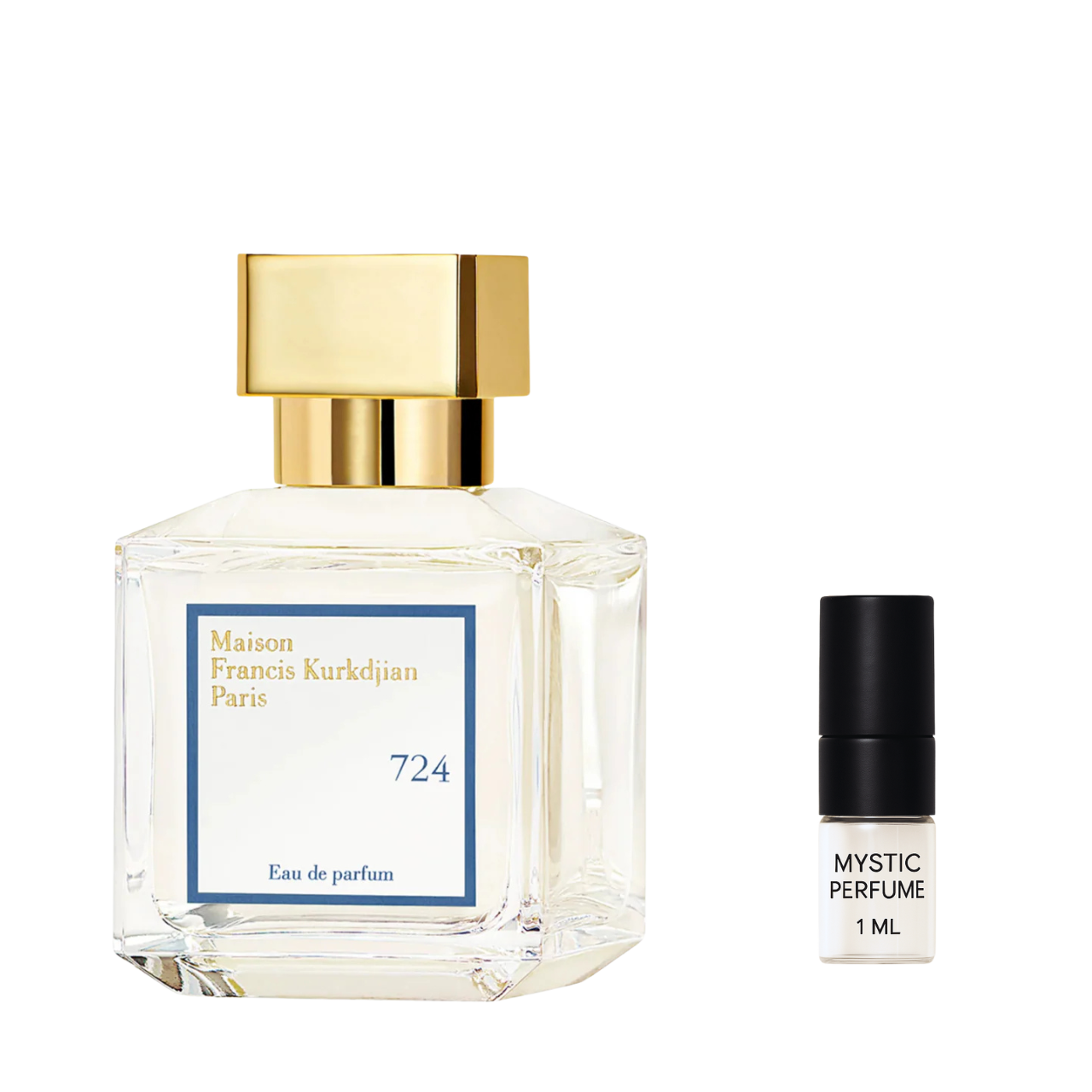 Maison Francis Kurkdjian 724 sample vial label detail