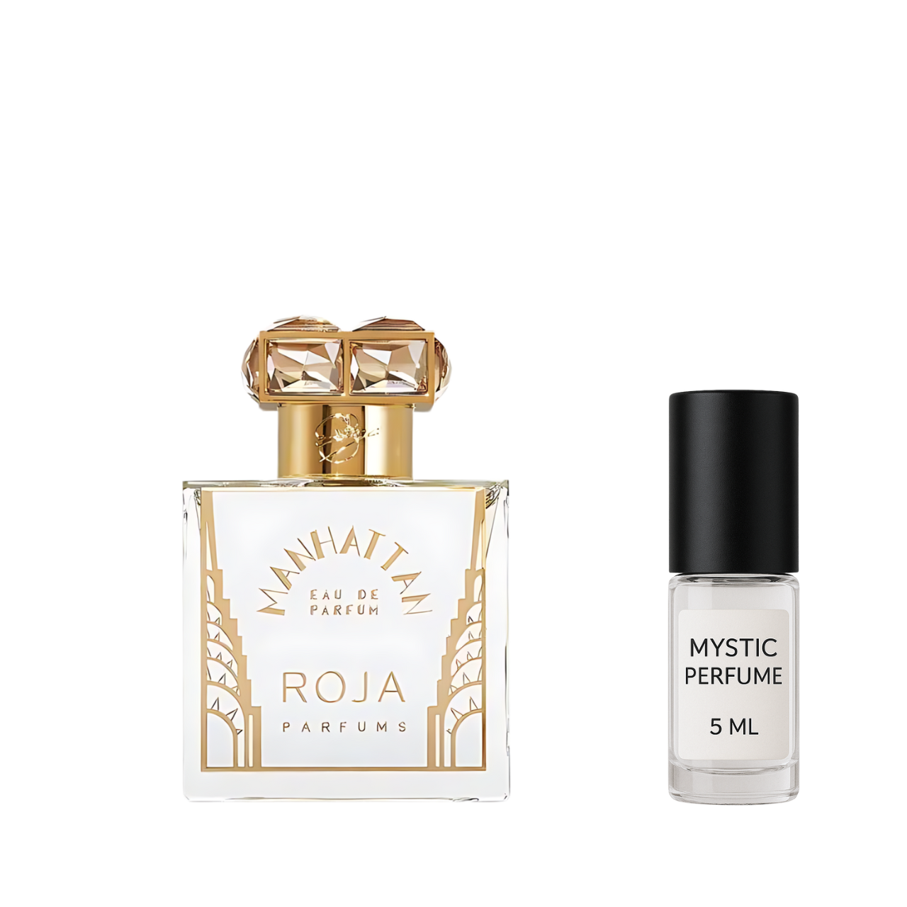 Roja Manhattan Eau de Parfum sample vial label detail
