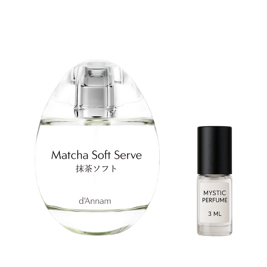 d'Annam Matcha Soft Serve decant sample vial