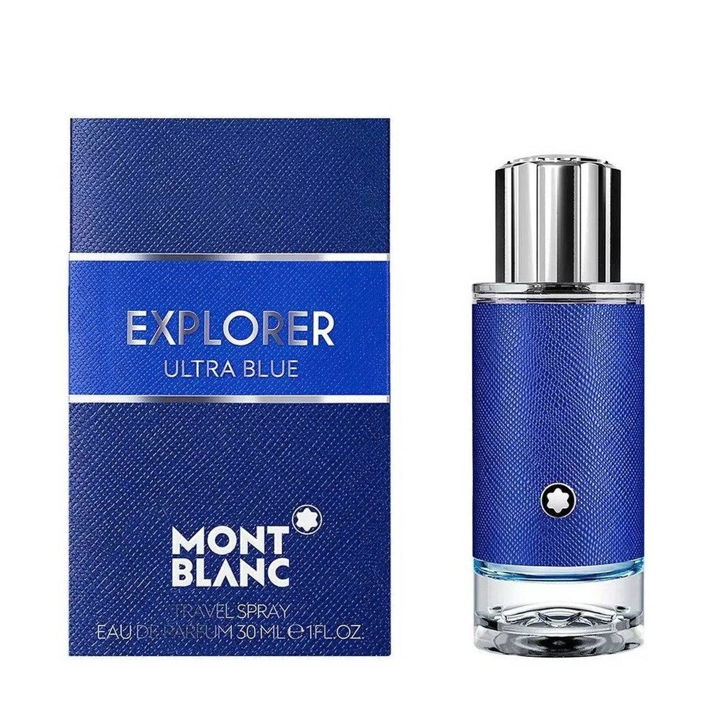 Montblanc Explorer Ultra Blue Eau de Parfum bottle and box