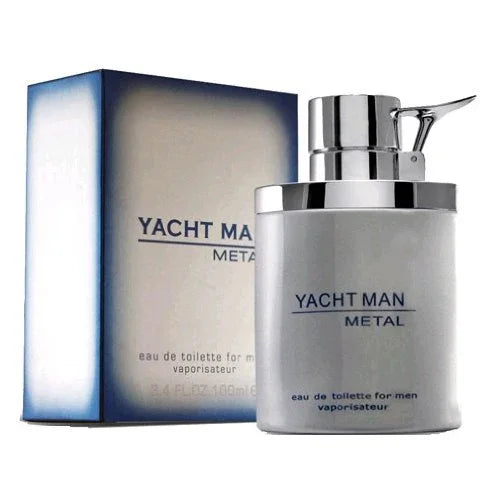 Myrurgia Yacht Man Metal Eau de Toilette perfume bottle