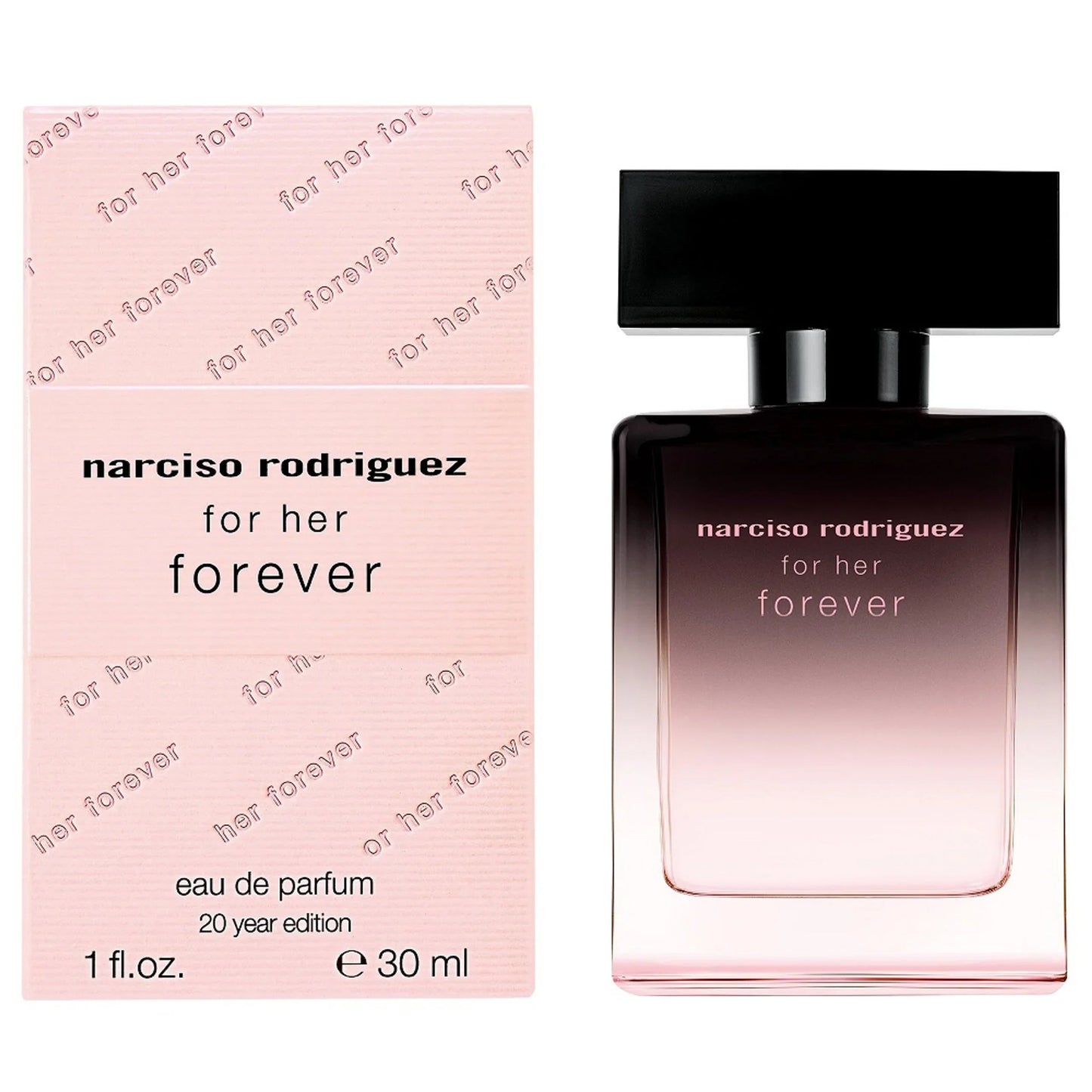 Narciso Rodriguez Forever Eau de Parfum carton and packaging