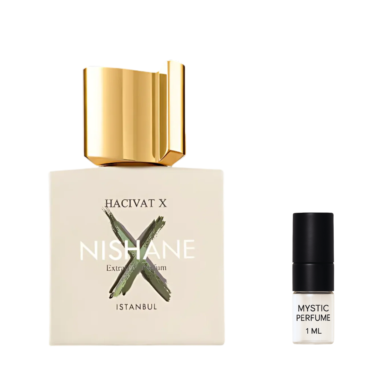 Nishane Hacivat X sample vial label detail