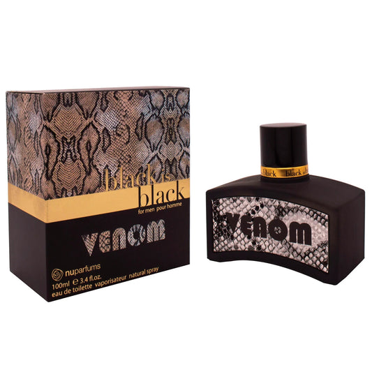 Nuparfums Black Is Black Venom Eau de Toilette perfume bottle