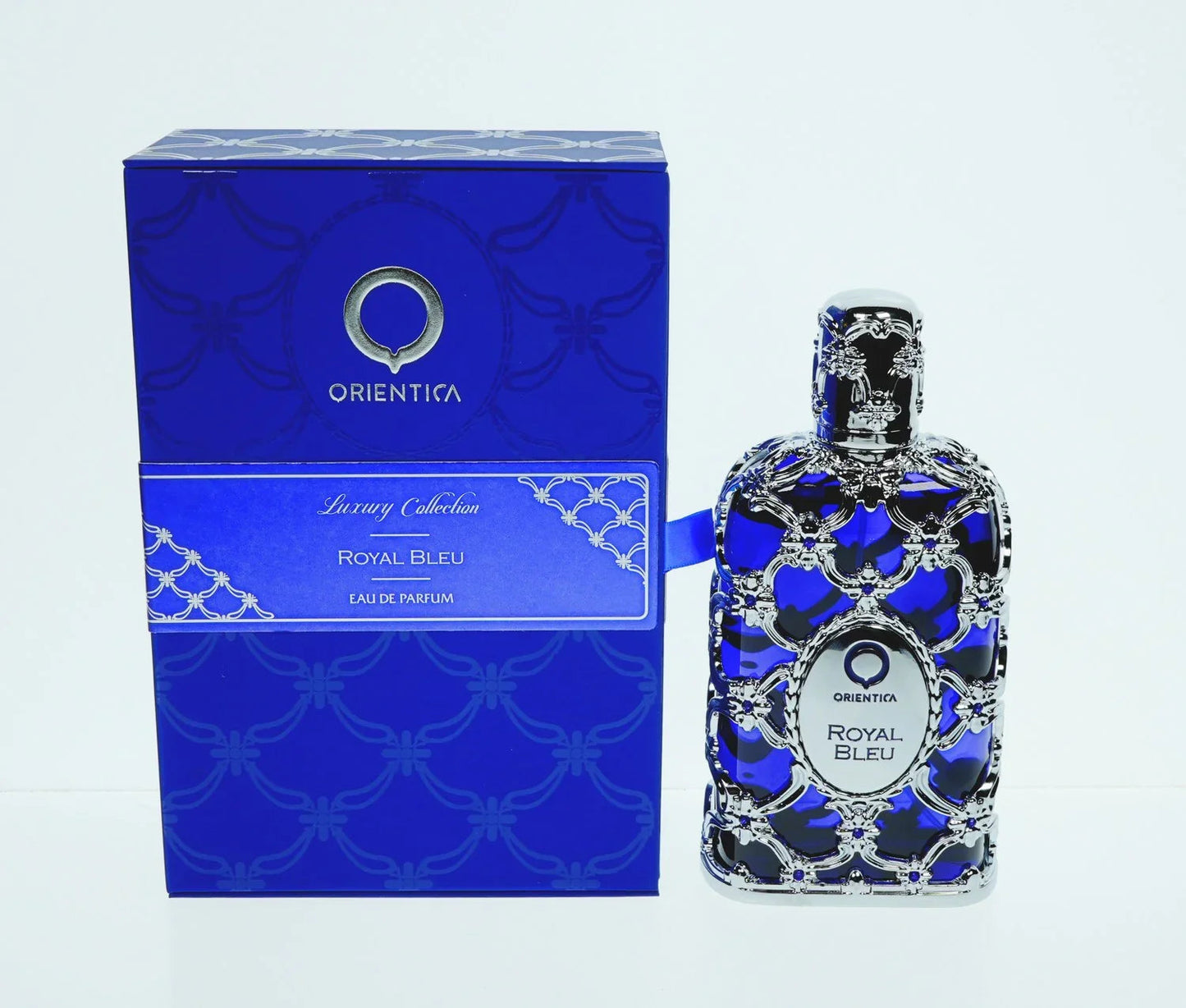 Orientica Royal Bleu Eau de Parfum bottle and box