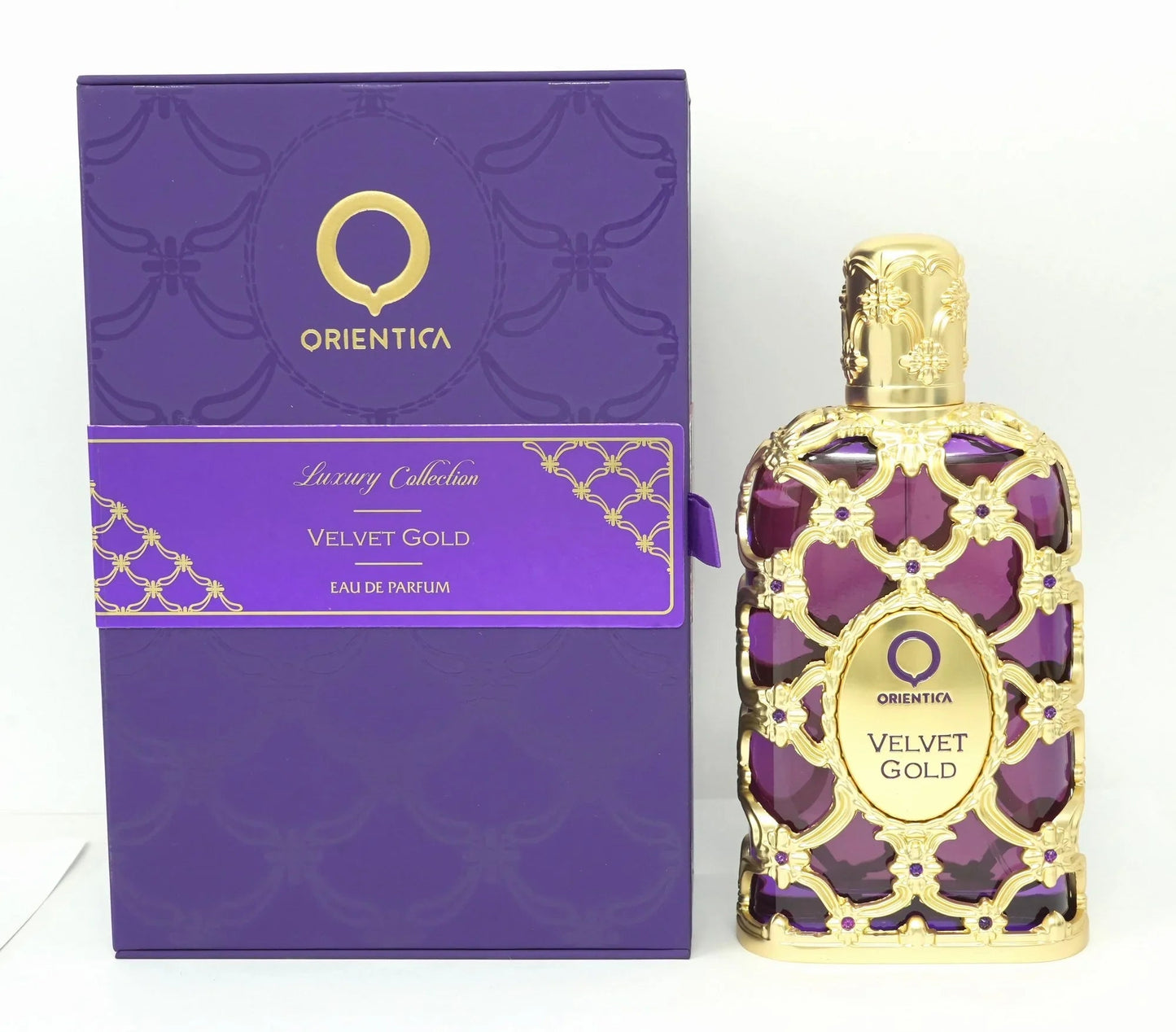 Orientica Velvet Gold Eau de Parfum packaging box