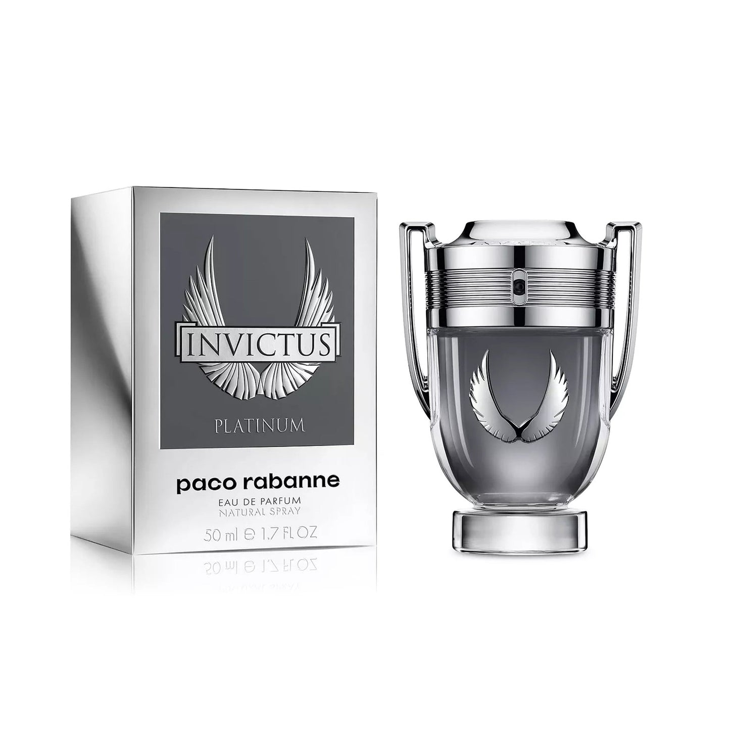 Rabanne Invictus Platinum Eau de Parfum packaging box