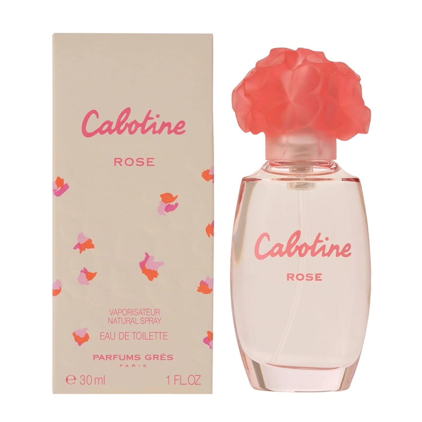 Parfums Gres Cabotine Rose Eau de Toilette bottle close-up detail
