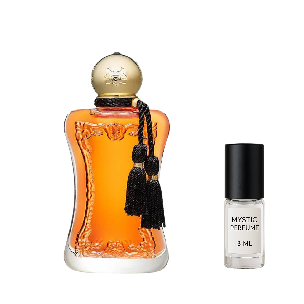 Parfums de Marly Safanad Parfum sample vial label detail