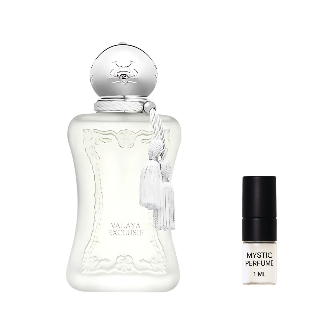 Parfums de Marly Valaya Exclusif Parfum sample vial label detail