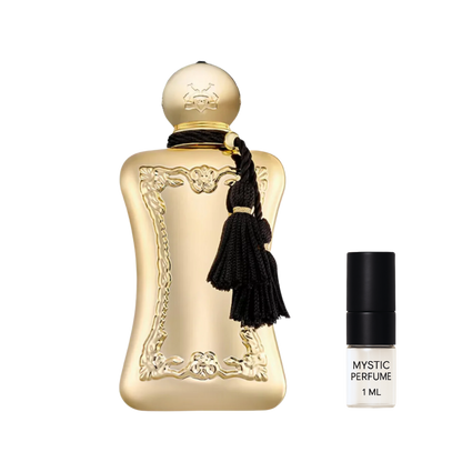 Parfums de Marly Darcy Parfum sample vial label detail