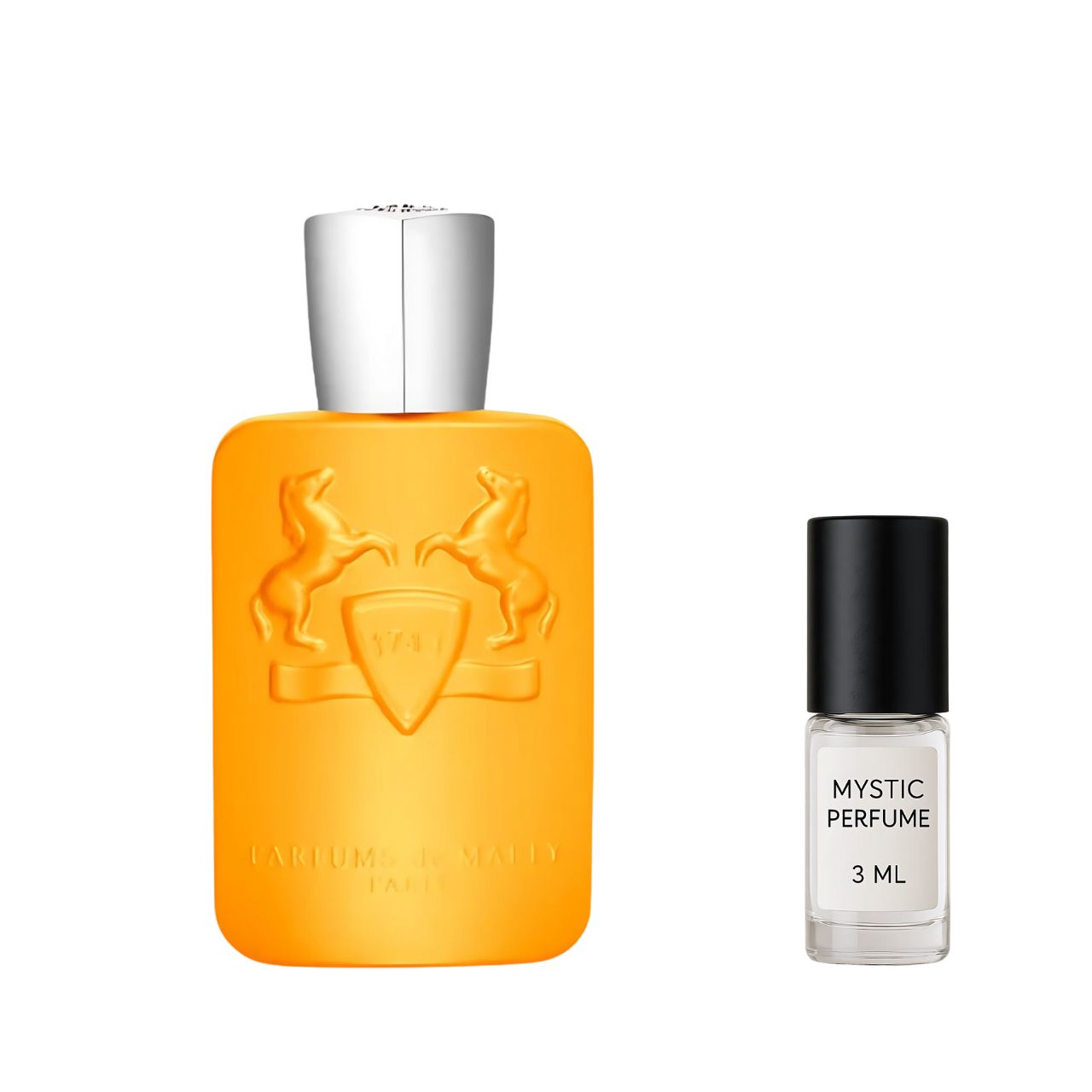 Parfums de Marly Perseus Parfum sample vial label detail