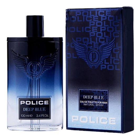 Police Deep Blue Eau de Toilette perfume bottle