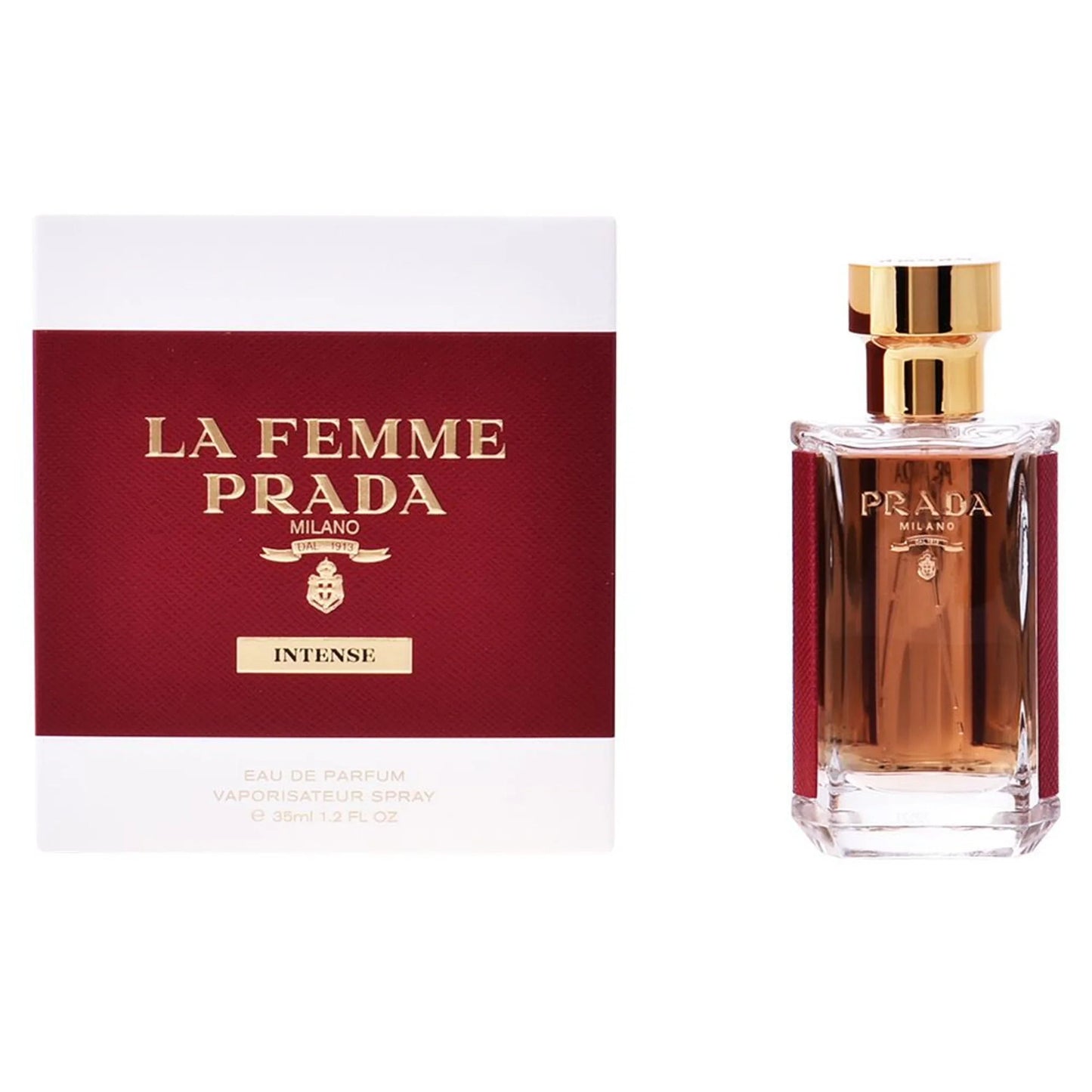 Prada La Femme Intense Eau de Parfum carton and packaging