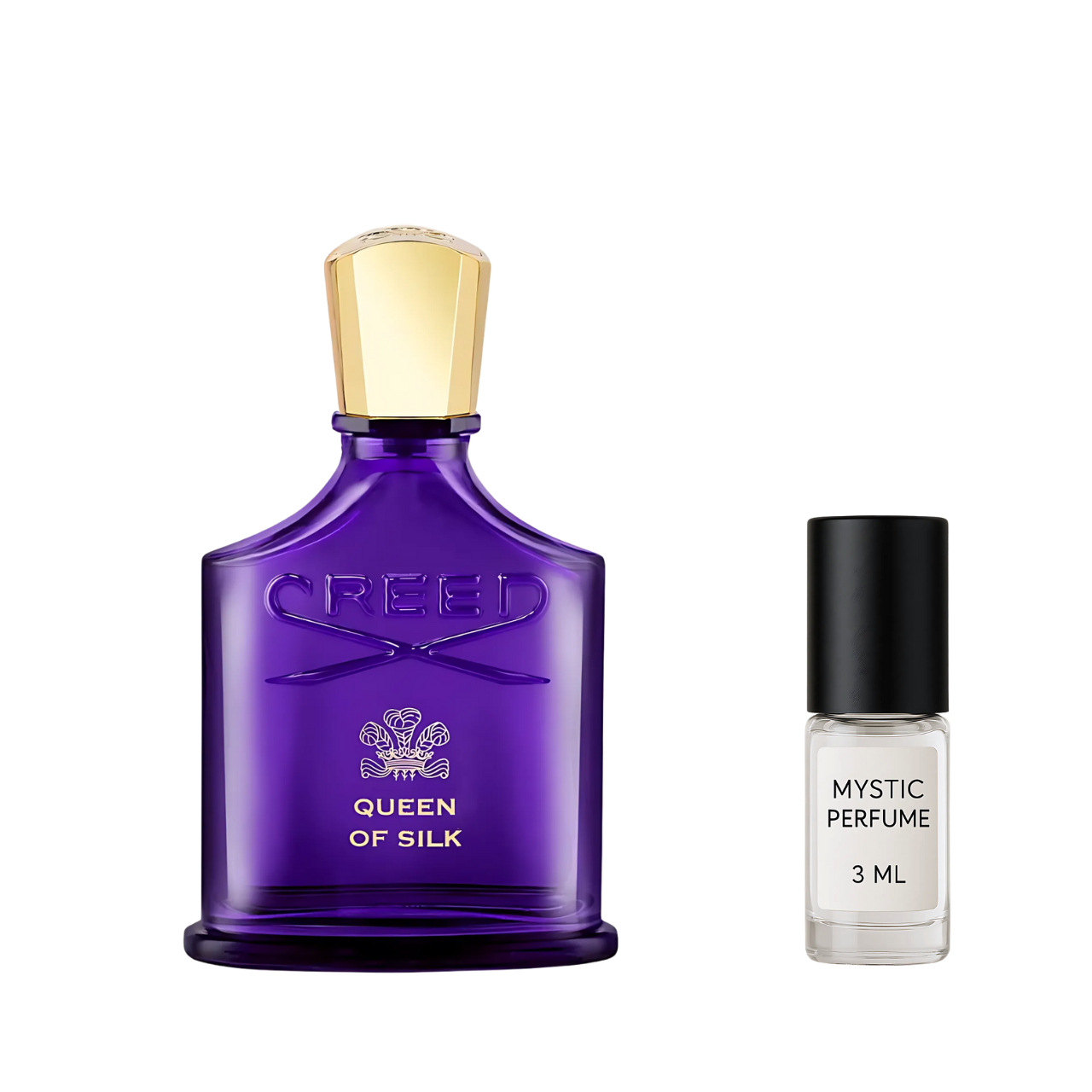 Creed Queen of Silk sample vial label detail