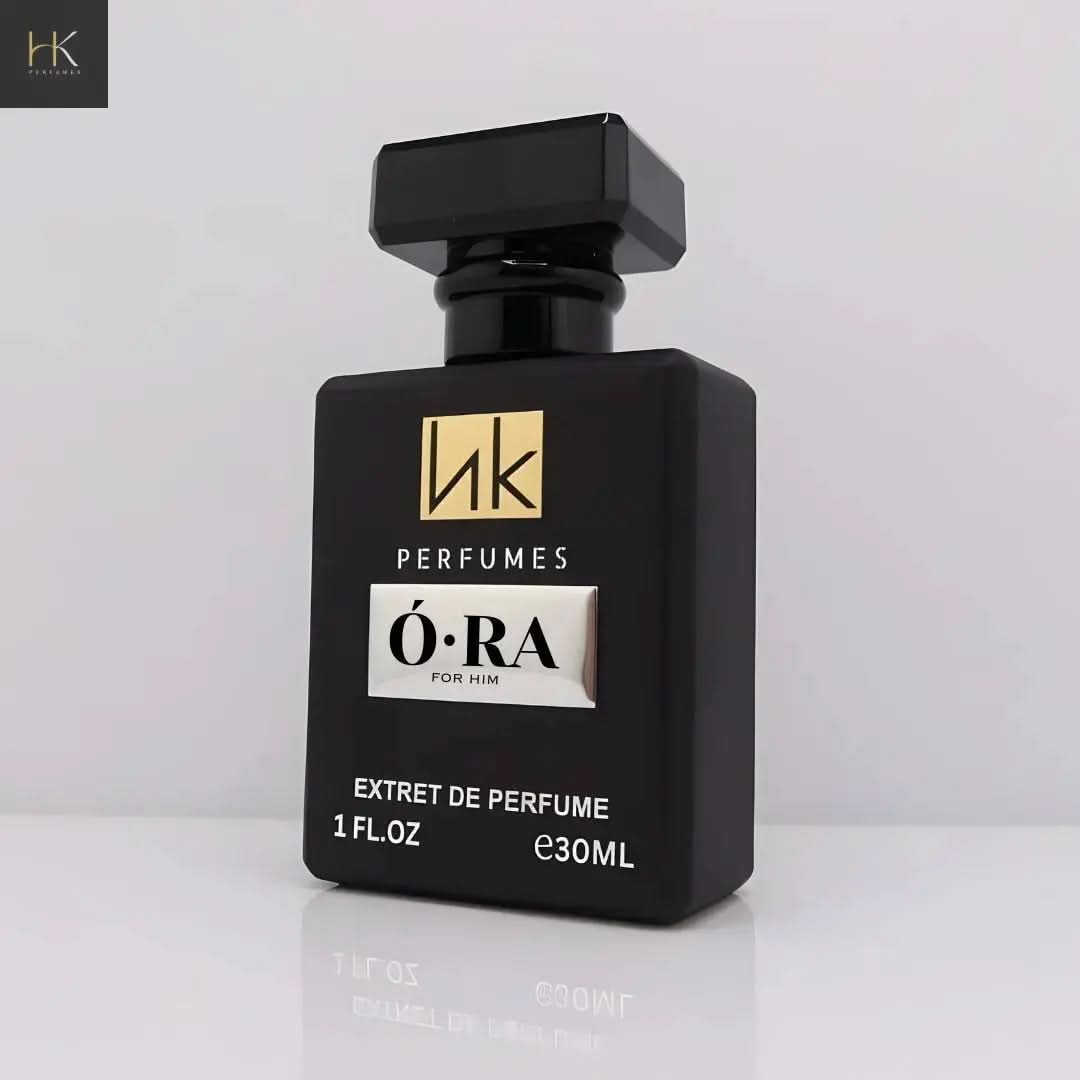 Ó·RA Cologne bottle close-up detail