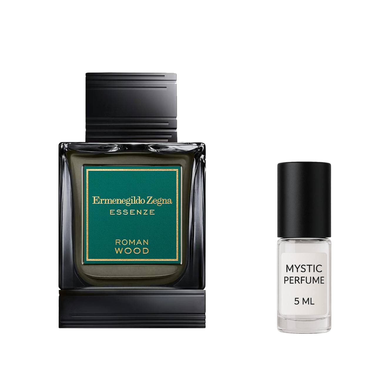 Ermenegildo Zegna Roman Wood Eau de Parfum sample vial label detail