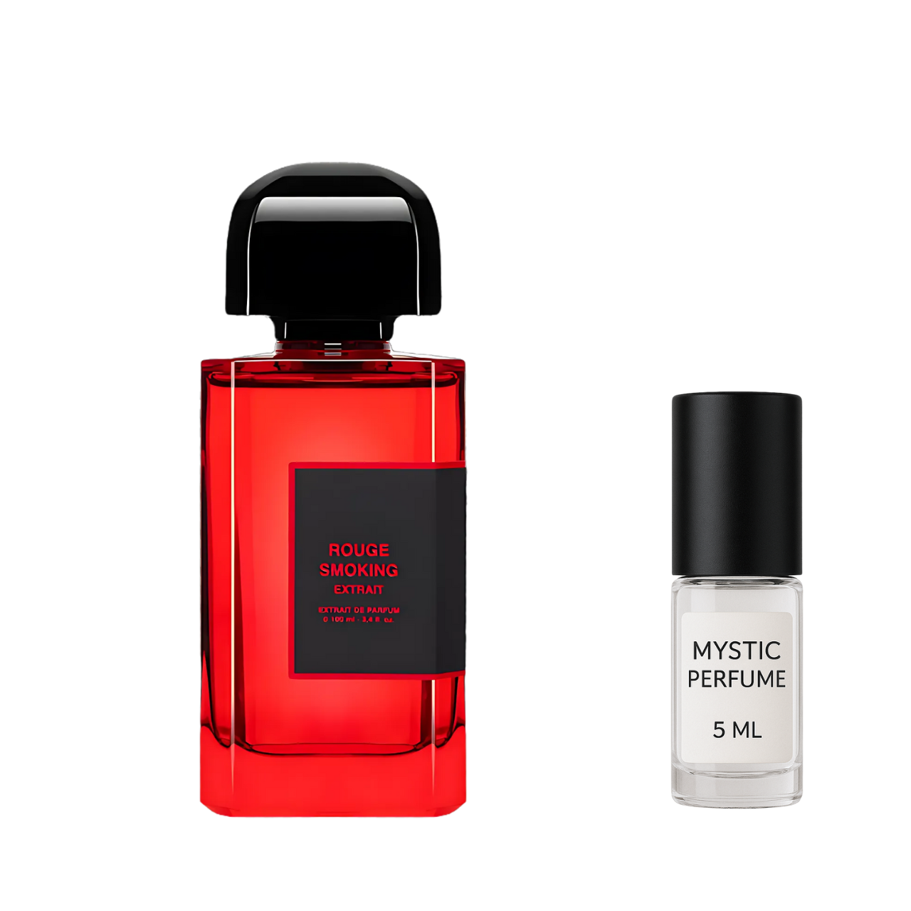 BDK Parfums Rouge Smoking Extrait Parfum sample vial label detail