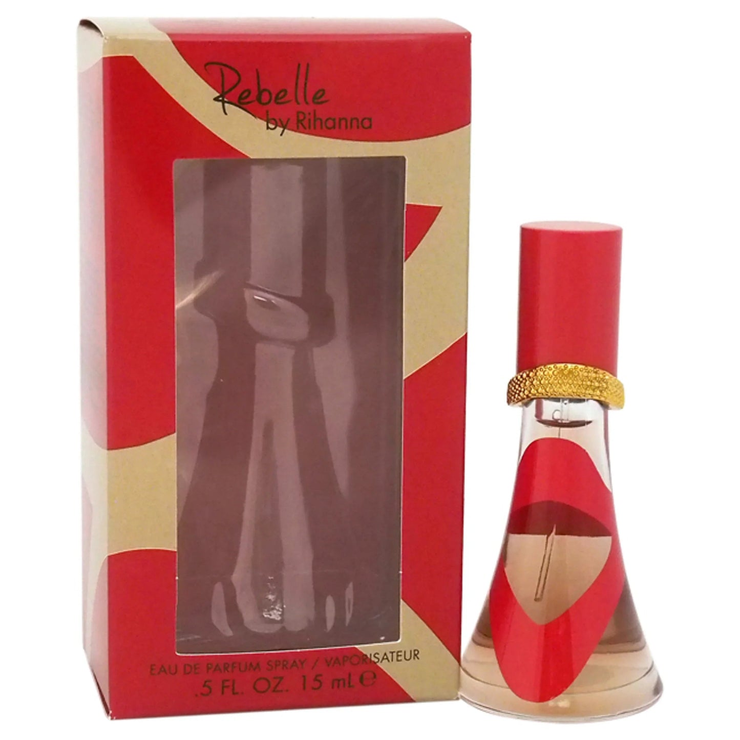 Rihanna Rebelle Eau de Parfum bottle close-up detail