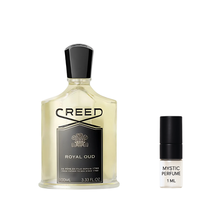 Creed Royal Oud sample vial label detail