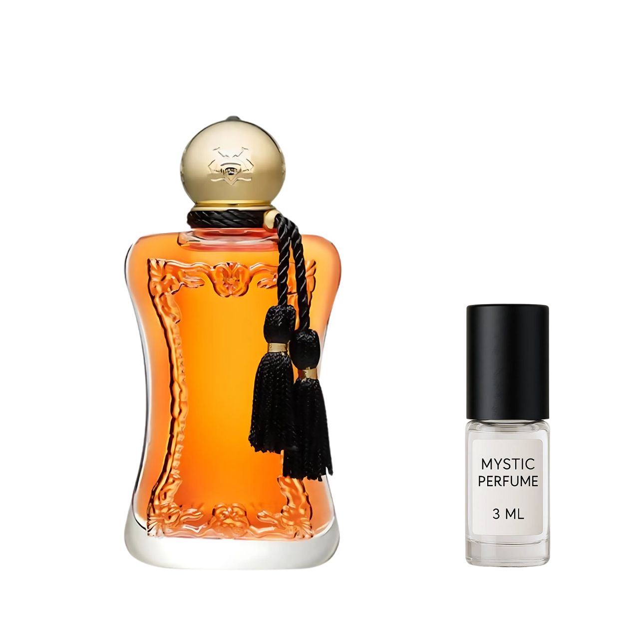 Parfums de Marly Safanad Parfum sample vial label detail