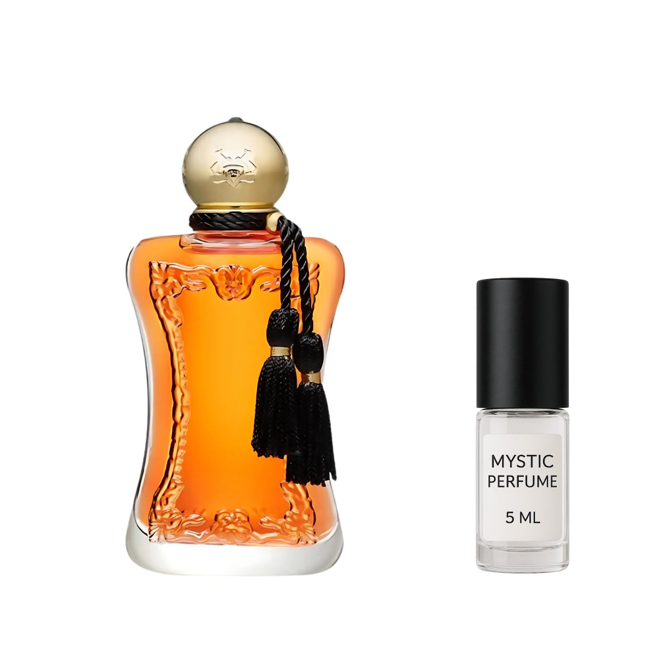 Parfums de Marly Safanad Parfum sample vial label detail