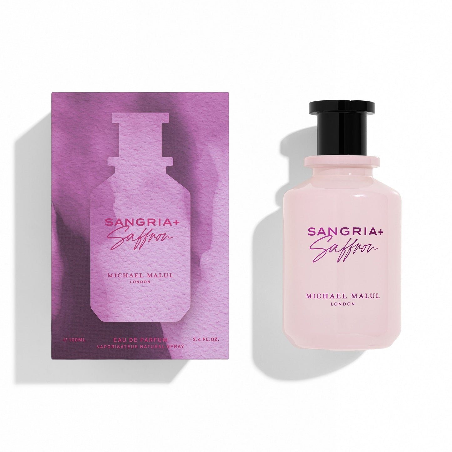 Michael Malul Sangria + Saffron Eau de Parfum bottle and box