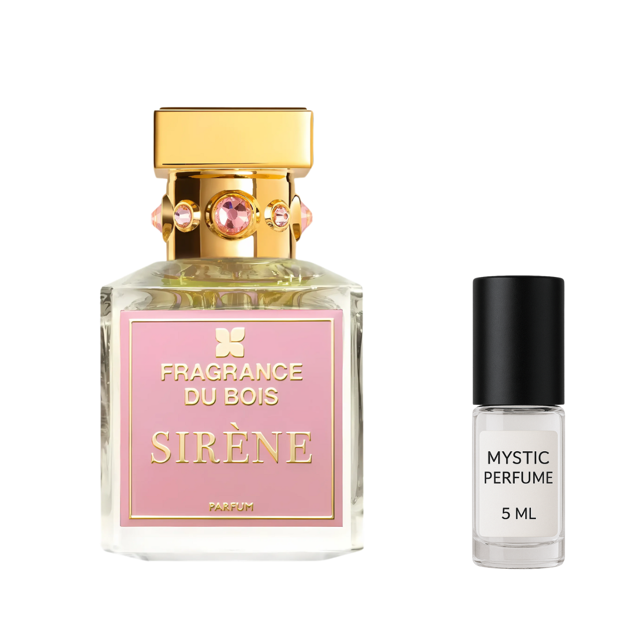 Fragrance Du Bois Sirene sample vial label detail