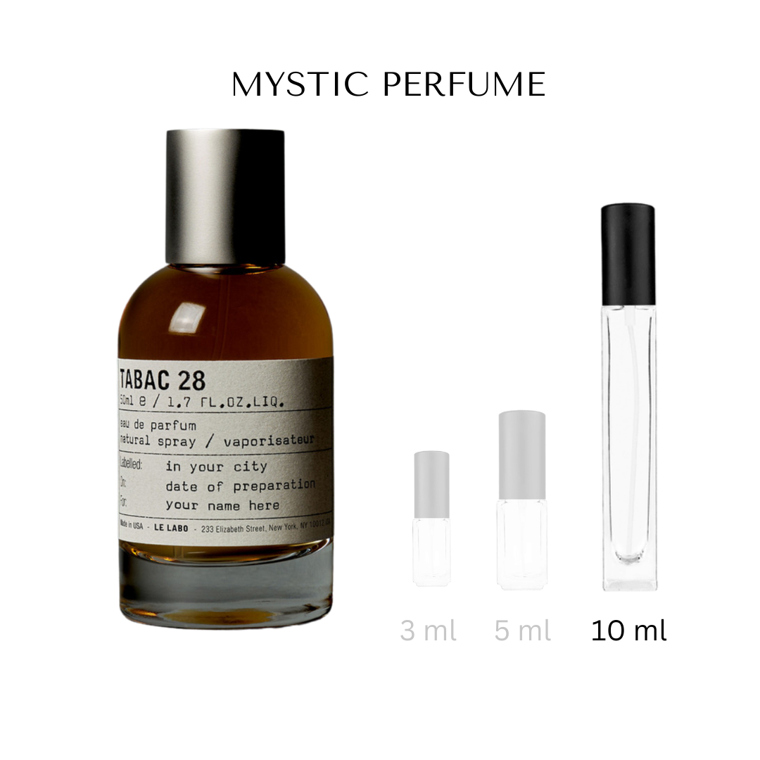Le Labo Tabac 28 sample vial label detail