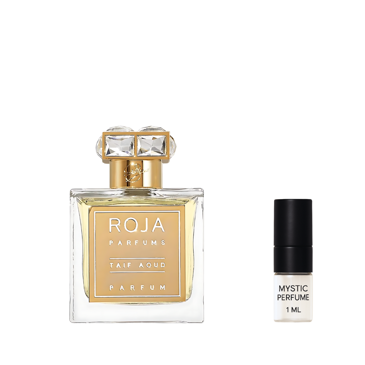 Roja Taif Aoud sample vial label detail