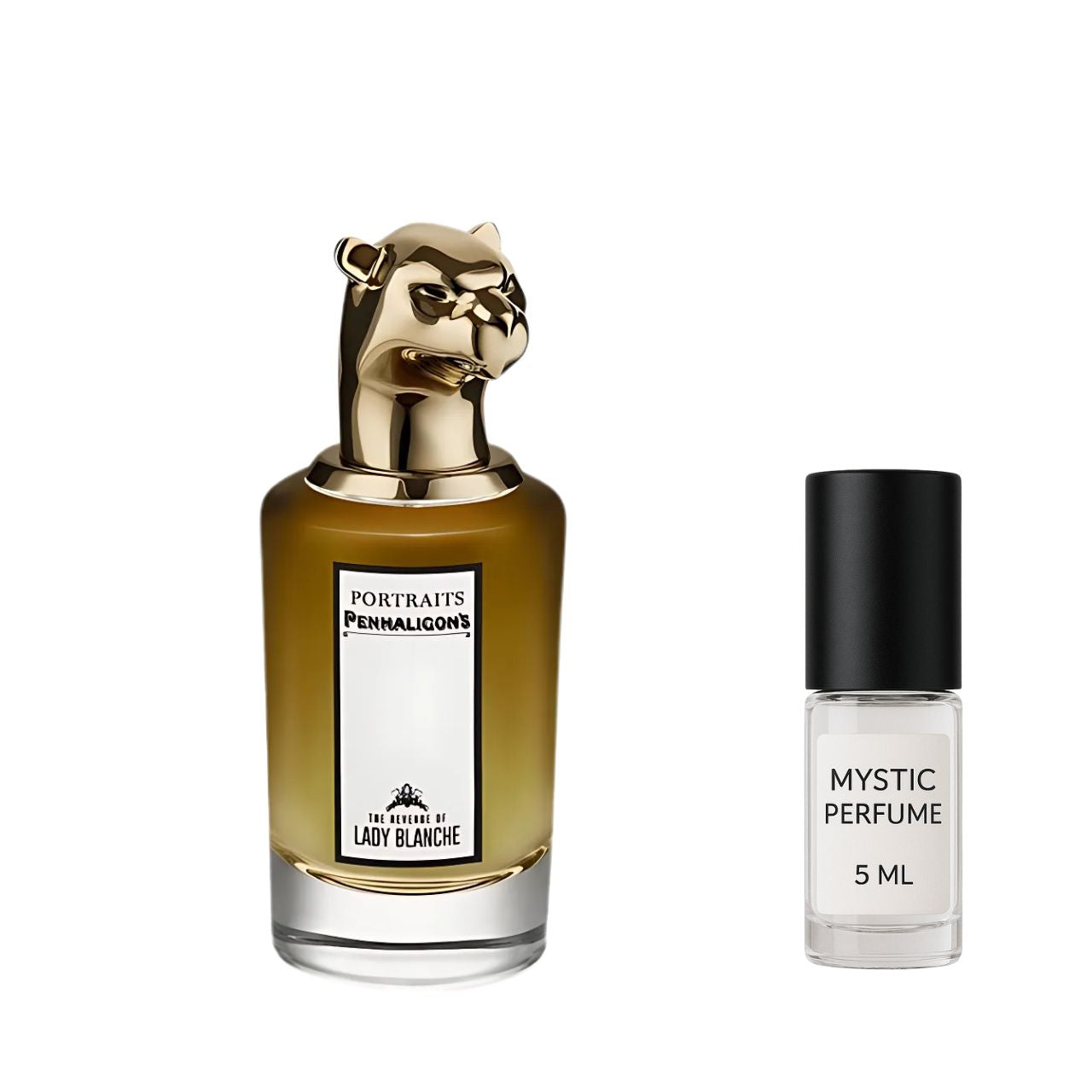 Penhaligon's The Revenge of Lady Blanche sample vial label detail