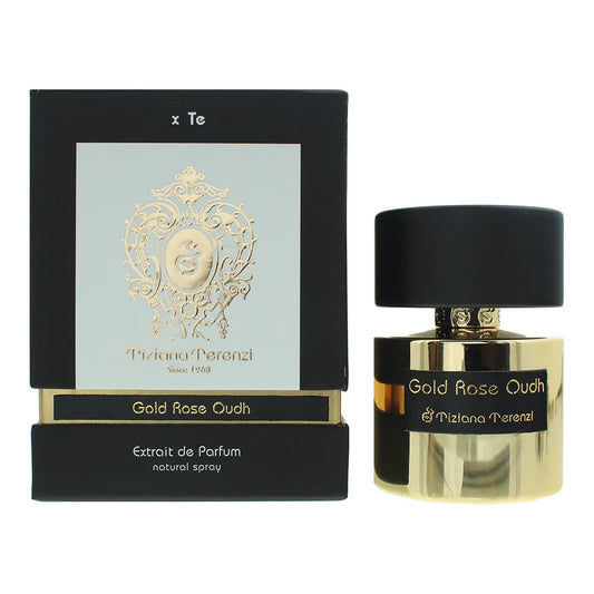 Tiziana Terenzi Gold Rose Oudh Extrait de Parfum perfume bottle