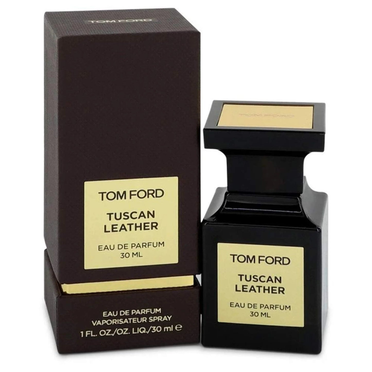 Tom Ford Tuscan Leather Eau de Parfum carton and packaging