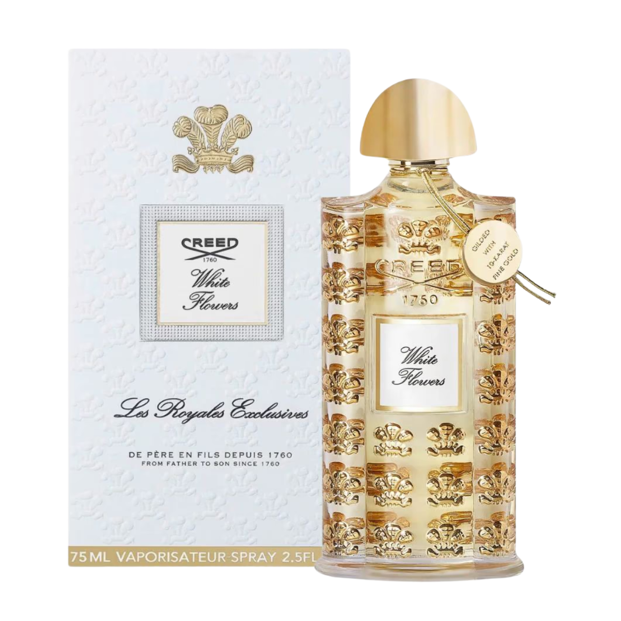 Creed White Flowers bottle and box
